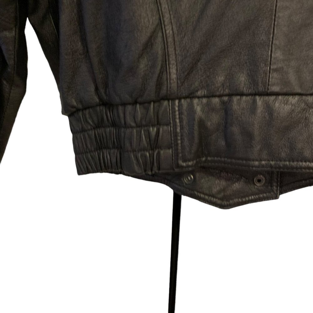 Wilsons Leather Ladies Biker's Jacket Black XS Paisley Details - Picture 3 of 16